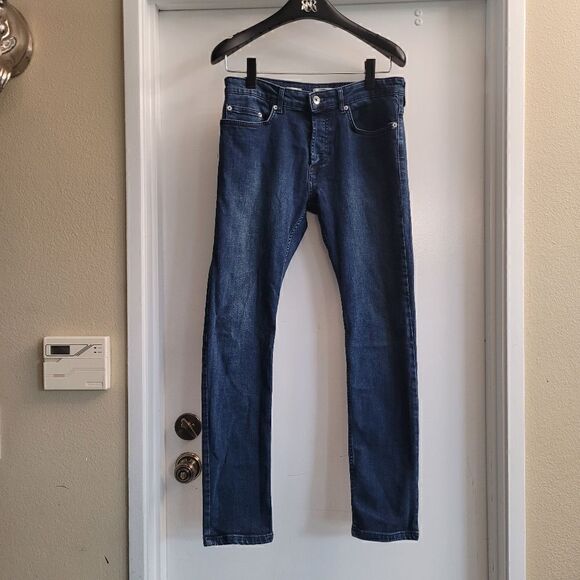 Topman Stretch Skinny Buttonfly Jeans - Picture 1 of 8